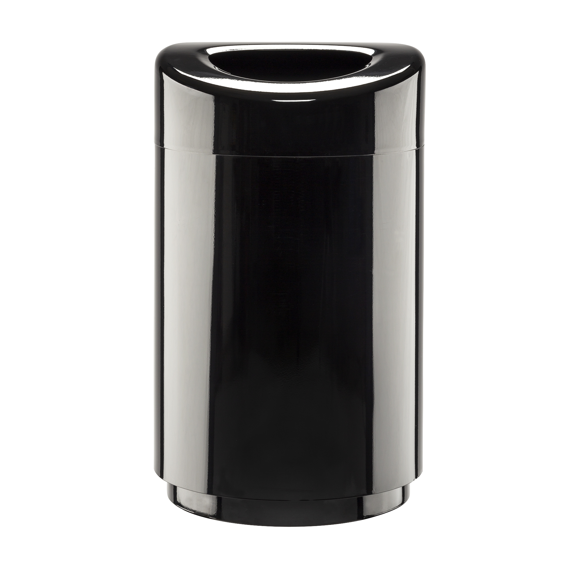 Safco Canmeleon Square Side-Open Receptacle, Black (38 gal)