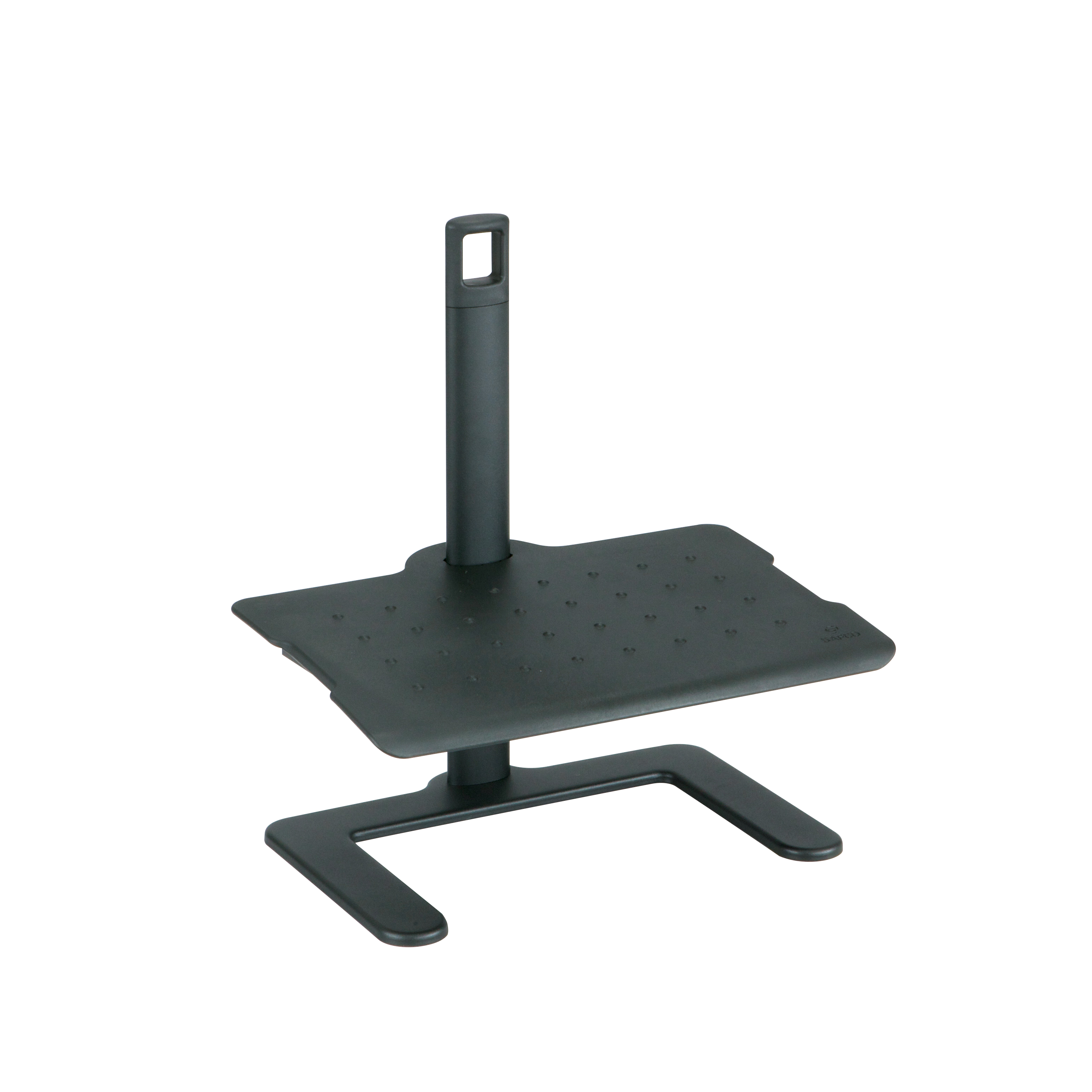 Black Safco Products 2106 Ergo-Comfort 8 High Adjustable Footrest