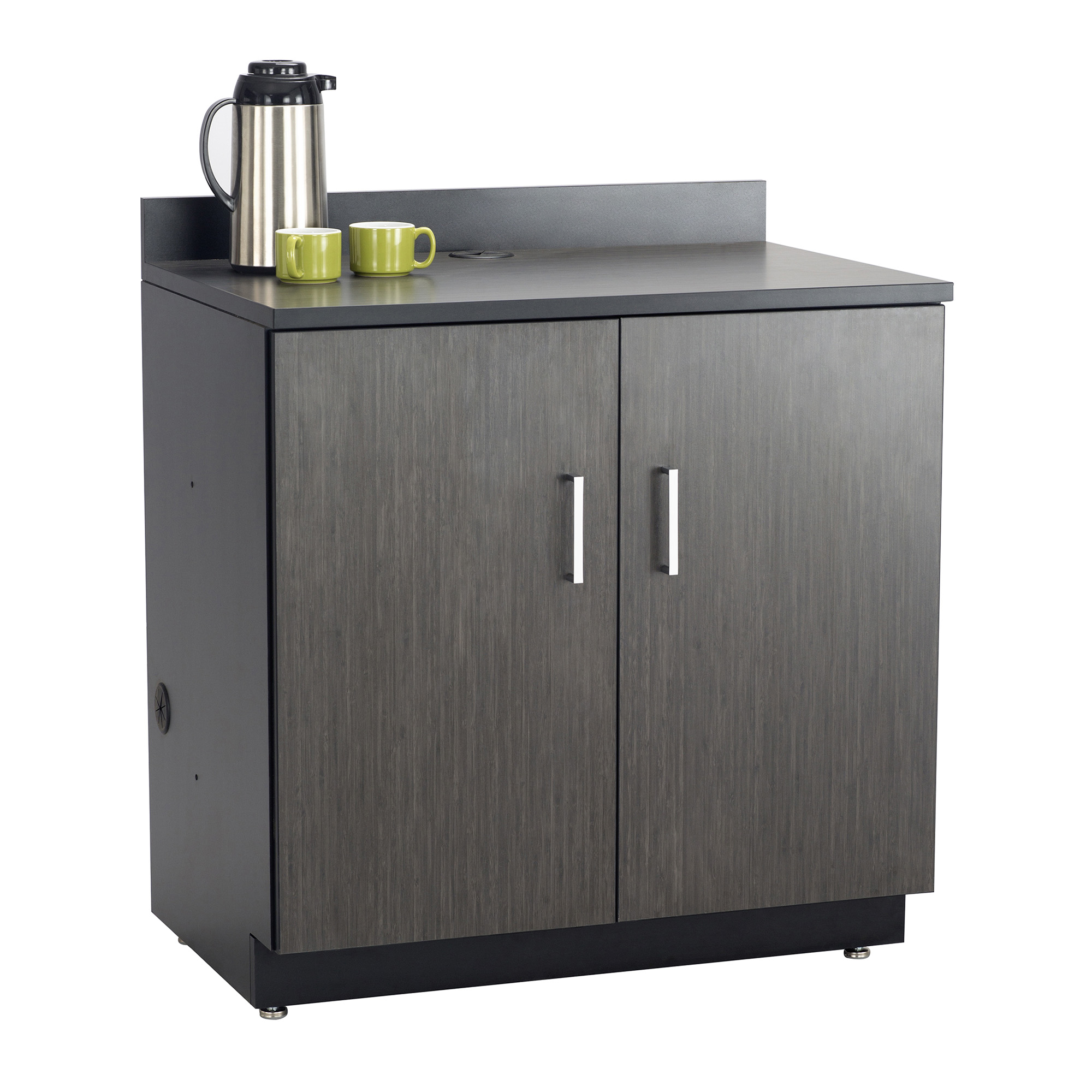 Details about    Safco Hospitality Base Cabinet Two Door Rustic  Slate/Mahogany mrsp 1,100.00 