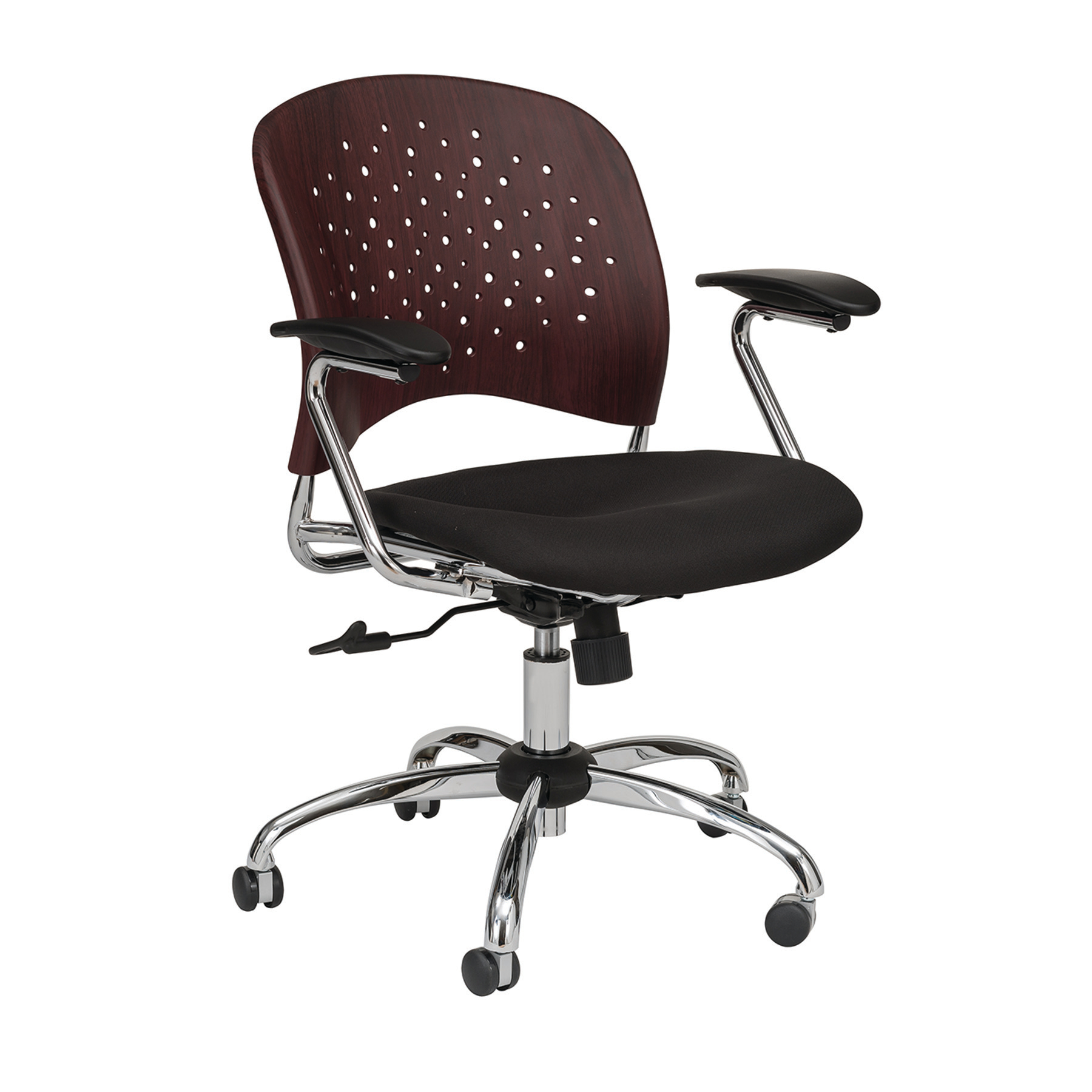 Microcomputer Gelijkenis Hollywood Reve™ Task Chair Round Plastic Wood Back | Safco Products