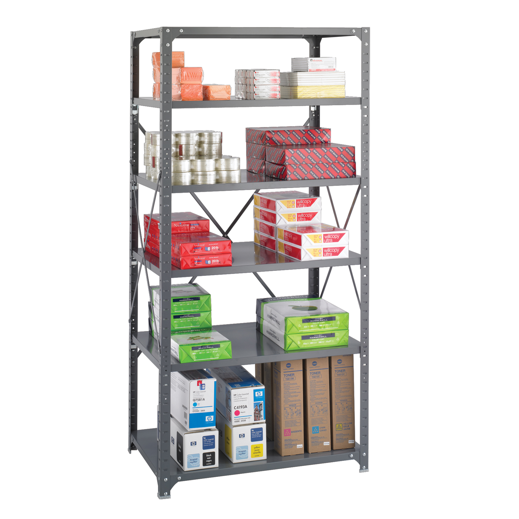 36 x 24 Commercial 6 Shelf Kit | Safco Products