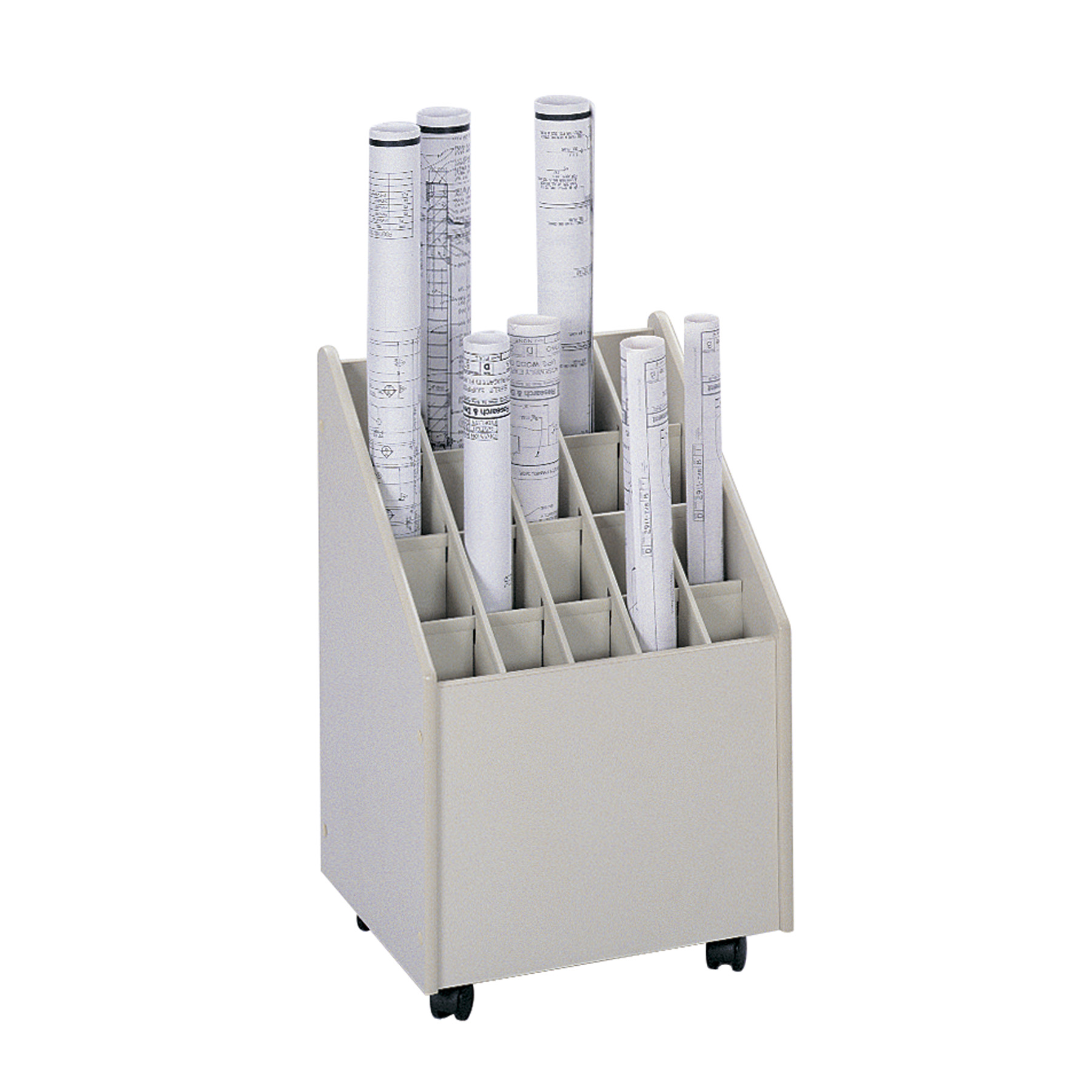 Safco Tubular Steel Wire Roll File 12 Compartments 