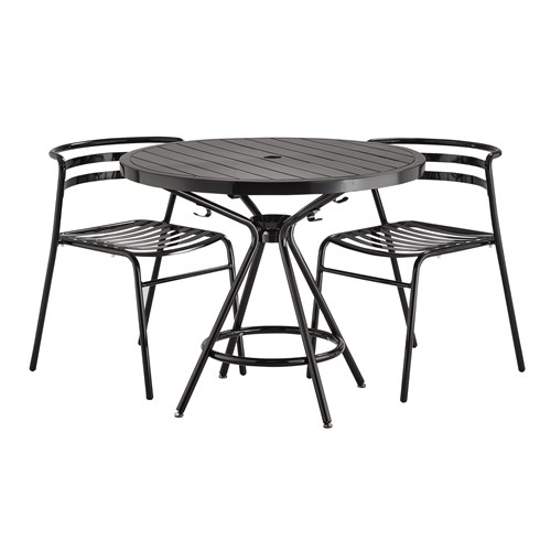 White Safco Products CoGo Steel Indoor//Outdoor Table 36 Round