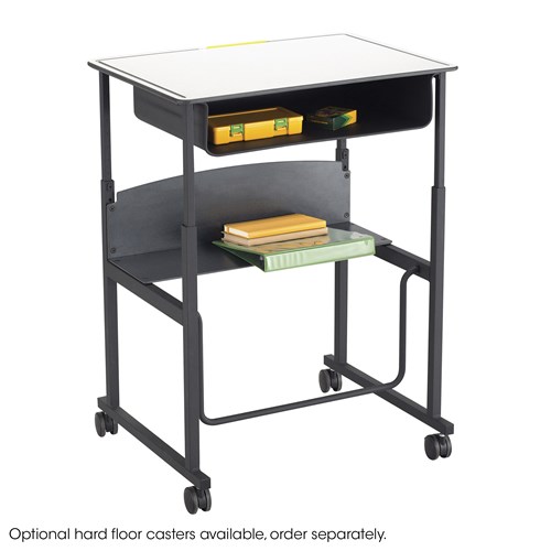 SDADI Adjustable Height Standing Desk Student Desk with Swinging Footrest Opt... 