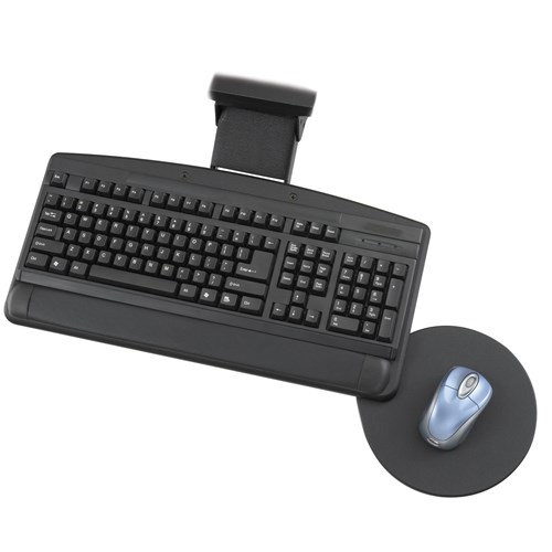 Adjustable Keyboard Platform With Swivel Mouse Tray Safco Products