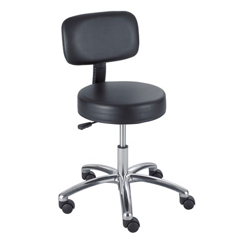 Lab Stool with Back, Pneumatic Lift | Safco Products