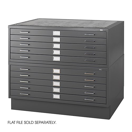 thumbnail image 2 of Safco Closed Low Base Cabinet For Flat File – Black, Metal (Fits 4986 & 4996) 2 of 5