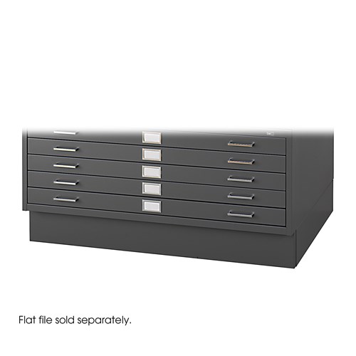 Safco Flat File Closed Base for 4996 and 4986 Steel Black