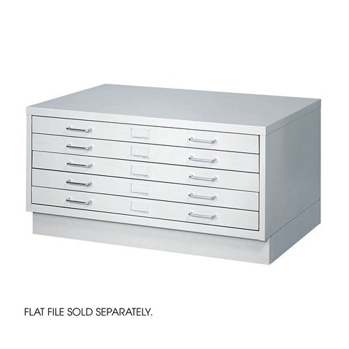 Safco Flat File Closed Base in Gray 