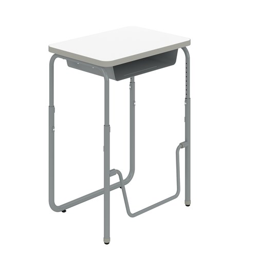 safco AlphaBetter® 2.0 Height – Adjustable Student Desk with Book Box and Pendulum Bar 29"-43”