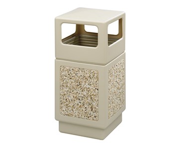 Totor Fire Retardant Step-On Trash Can — 23-Gallon Capacity, White, Model#  SOF23