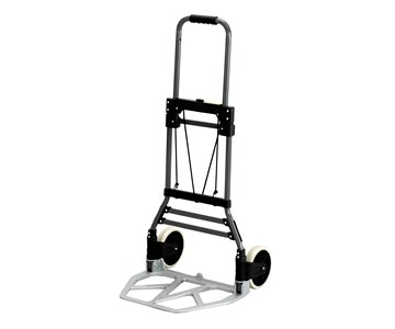 Safco Products Hide-Away Convertible Hand Truck 4050 Dual Function Total Capacity 400 lbs Aluminum Frame 