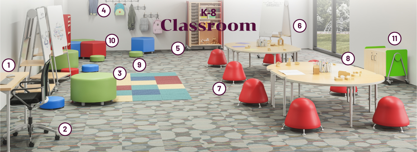 k8 classroom lifestyle space inspiration