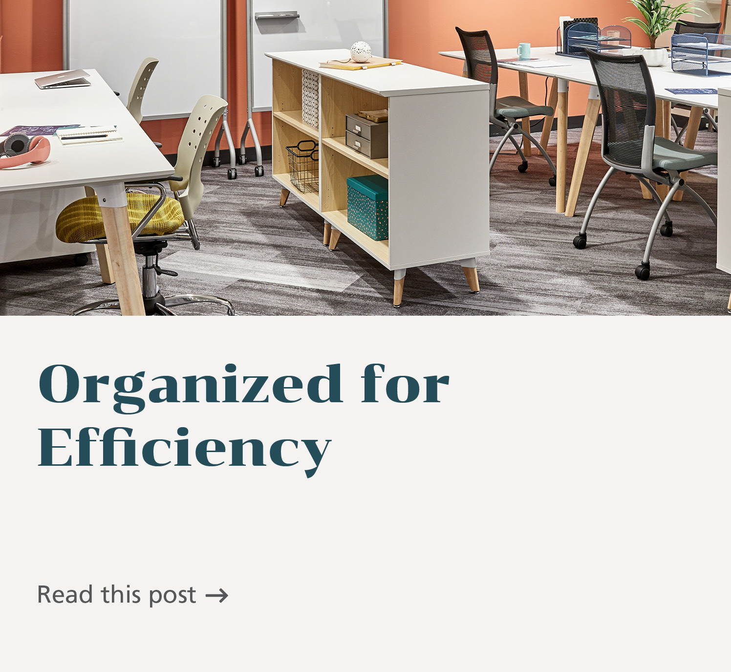 Organized for efficiency.