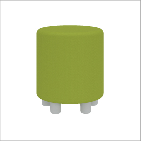 7. Learn 15” Cylinder Vinyl Seat