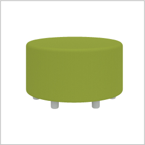 1. Learn 30” Cylinder Vinyl Ottoman