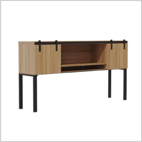 2. Mirella™ Hutch with Sliding Wood Doors