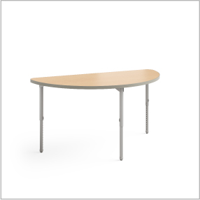 4. Learn Height-Adjustable Half Round Top Tables
