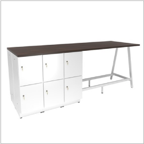 5. Resi® Storage Bistro-Height Collaborative Workstation