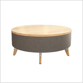6. Resi® Ottoman with Wood Top