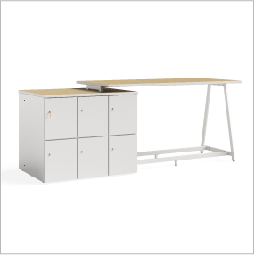 1. Resi® Storage Dual-Height Collaborative Workstation
