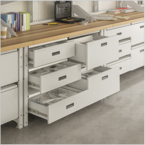 1. TechWorks® Storage Center drawers