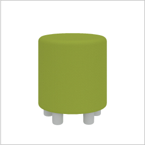 2. Learn 15” Cylinder Vinyl Seat