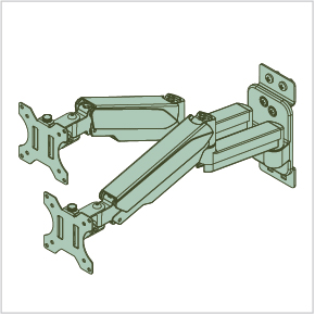 Dual Screen Monitor Arm